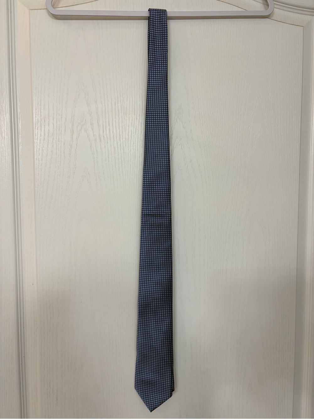 Nautica Navy and Light Blue Grid Tie X long  NWT
